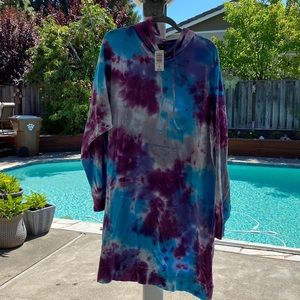 Tie-dye Torrid sweatshirt dress